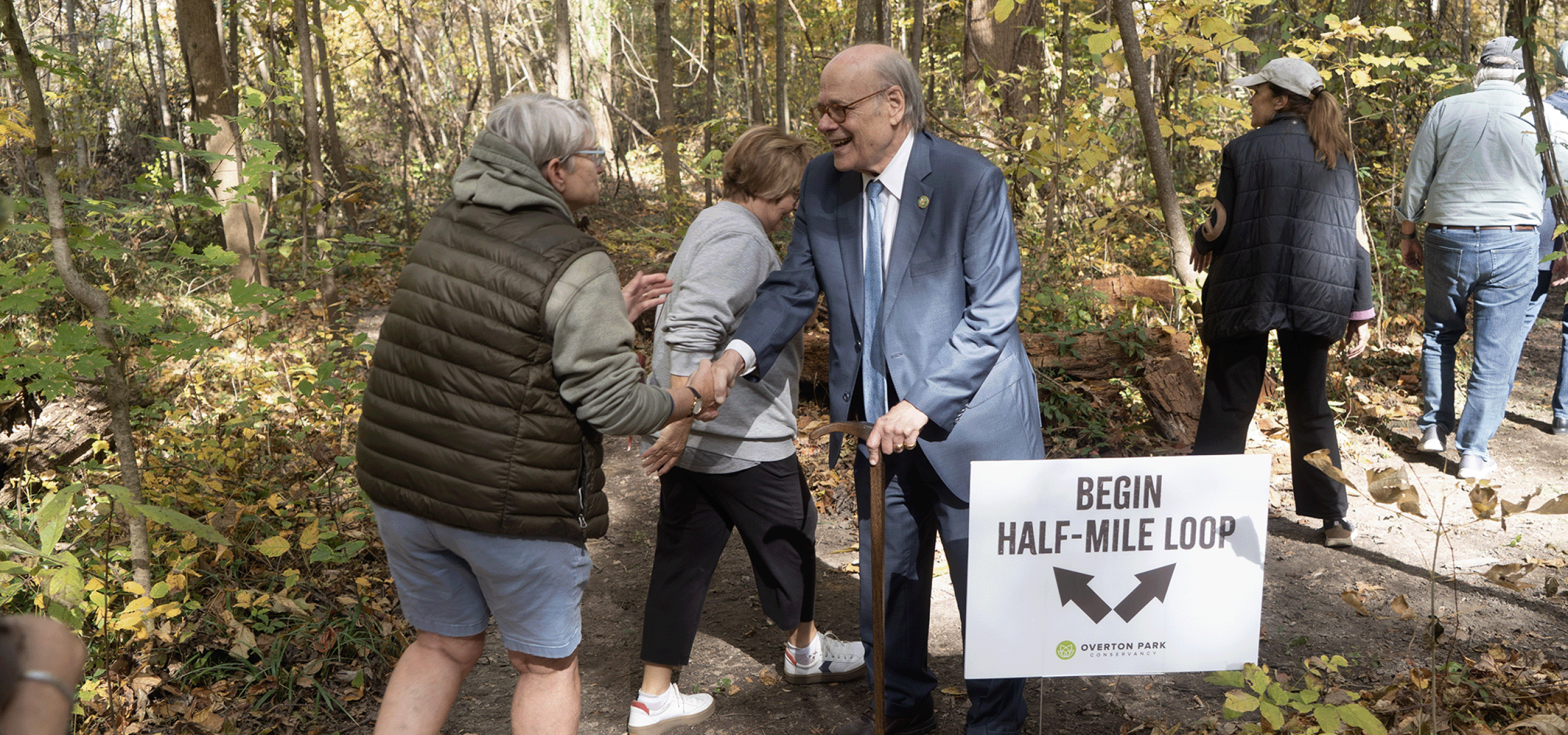 Steve Cohen shaking hands