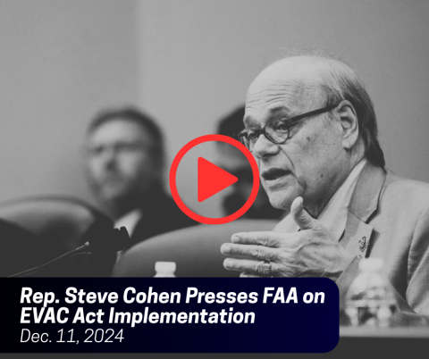 cohen presses FAA on EVAC Act implementation