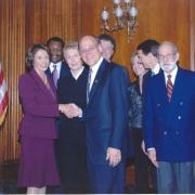 Congressman Cohen being sworn in by Nancy Pelosi